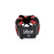Kép 4/4 - Fairtex sparring bőr fejvédő HG13 - fekete/piros