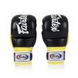Kép 1/4 - Fairtex bőr MMA Sparring kesztyű - FGV-18 - Fekete / sárga