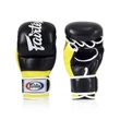 Kép 4/4 - Fairtex bőr MMA Sparring kesztyű - FGV-18 - Fekete / sárga