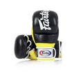 Kép 2/4 - Fairtex bőr MMA Sparring kesztyű - FGV-18 - Fekete / sárga