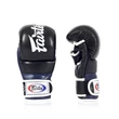 Kép 3/4 - Fairtex bőr MMA Sparring kesztyű - FGV-18 - Fekete / kék