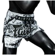 Kép 4/4 - Fairtex thai-box nadrág BS1948 - Fehér-fekete