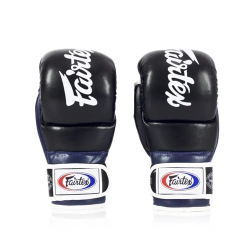 Fairtex bőr MMA Sparring kesztyű - FGV-18 - Fekete / kék