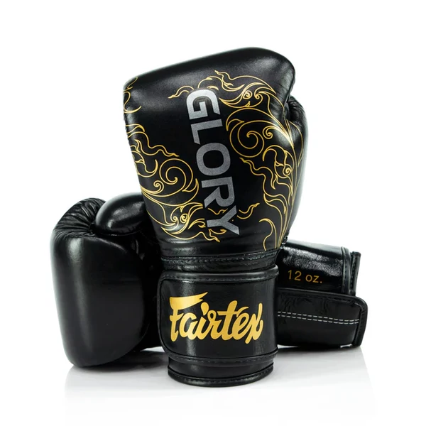 Fairtex Glory bőr boxkesztyű BGVG3 - Fekete/Arany