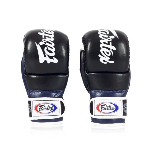 Fairtex bőr MMA Sparring kesztyű - FGV-18 - Fekete / kék