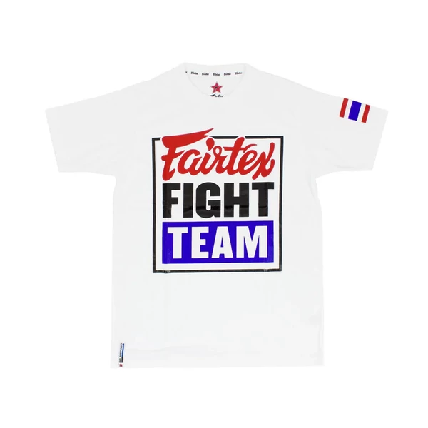 Fairtex póló - fehér/piros