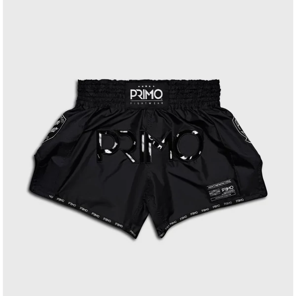 Primo Fightwear Super-Nylon Muay Thai Shorts - Black Panther II