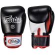 Kép 2/2 - Fairtex bőr boxkesztyű BGV-1 - fekete-piros-fehér
