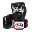 Kép 1/2 - Fairtex bőr boxkesztyű BGV-1 - fekete-piros-fehér