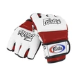 Kép 2/3 - Fairtex bőr MMA sparring kesztyű - FGV-17 - Fehér/piros