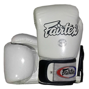Fairtex bőr boxkesztyű BGV-1 - fehér 