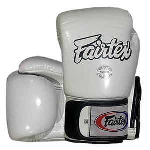 Fairtex bőr boxkesztyű BGV-1 - fehér 