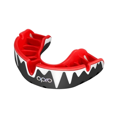 OPRO Platinum fogvédő - fekete/piros