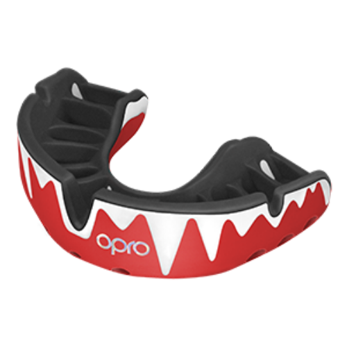 OPRO Platinum fogvédő - piros/fekete