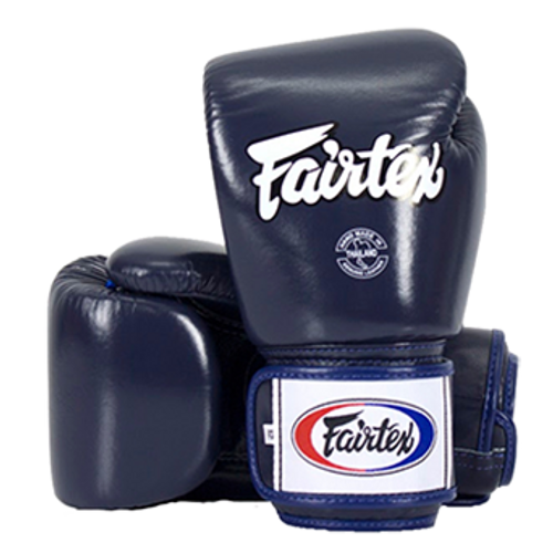 Fairtex bőr boxkesztyű BGV-1 - kék 