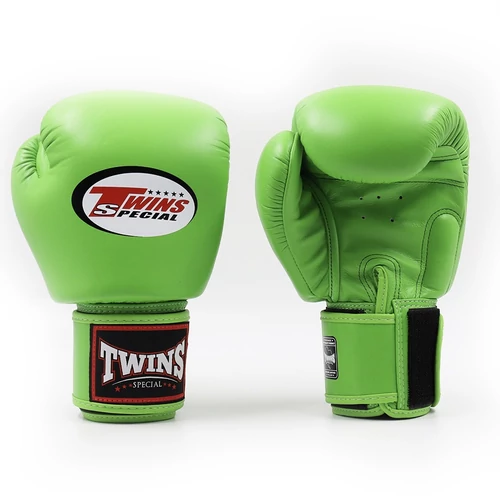 Twins bőr boxkesztyű BGVL-3 - Lime zöld