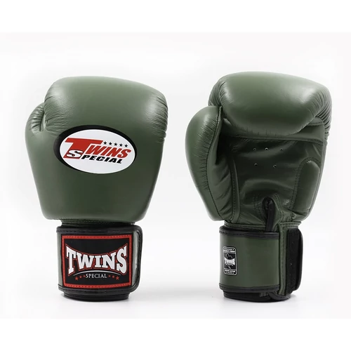 Twins bőr boxkesztyű BGVL-3 - military zöld