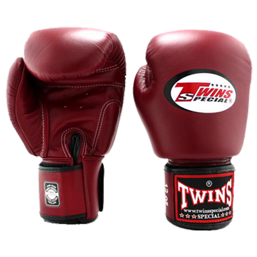 Twins bőr boxkesztyű BGVL-3 - bordó 