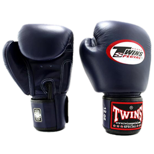 Twins bőr boxkesztyű BGVL-3 - sötétkék