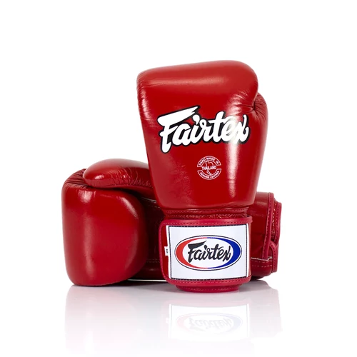 Fairtex bőr boxkesztyű BGV-1 - piros