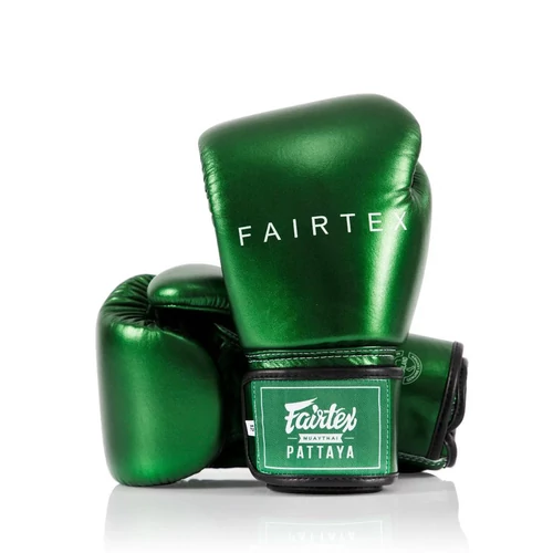 Fairtex boxkesztyű BGV22 - Metál zöld