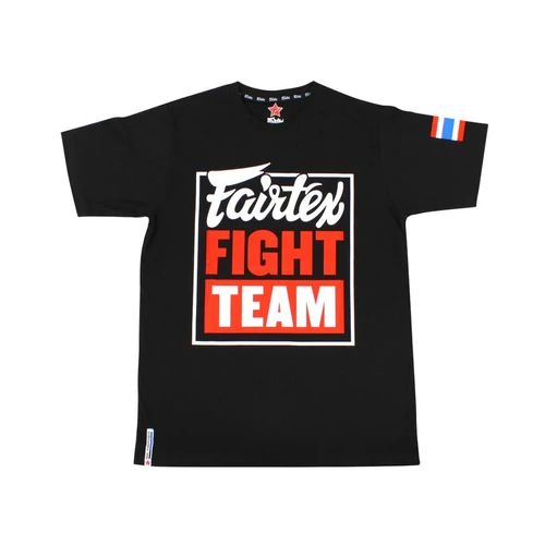 Fairtex póló - fekete/piros