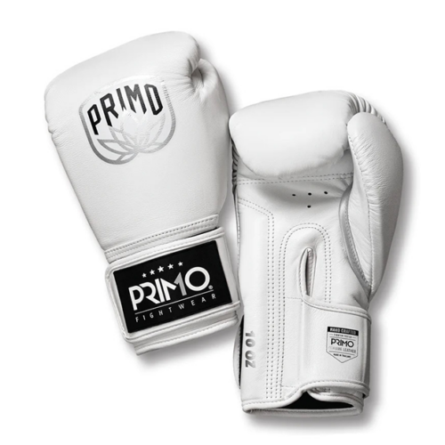 Primo Fightwear Emblem 2.0  bőr boxkesztyű - Fehér