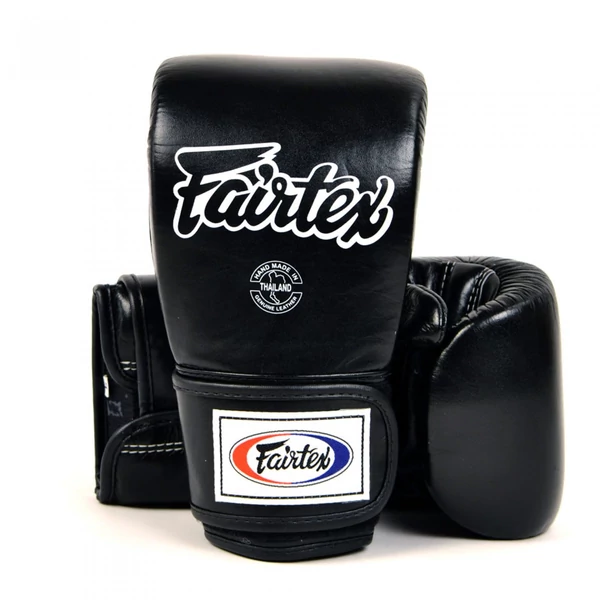 Fairtex bőr zsákolókesztyű - fekete