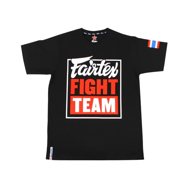 Fairtex póló - fekete/piros