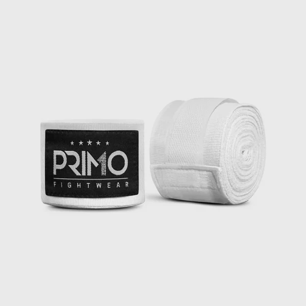 Primo Fightwear feher elasztikus bandázs (4 méter)